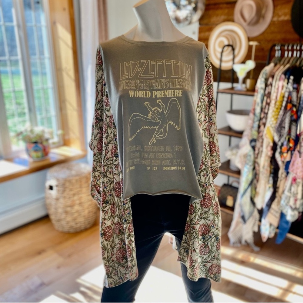 Custom Led Zeppelin Poncho! Made by GunPowderLime